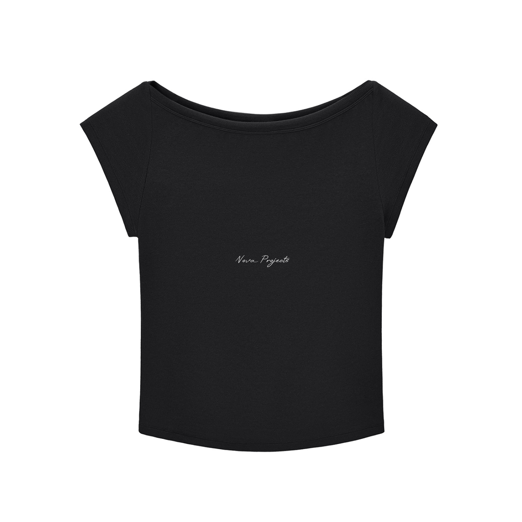 Nova Projects Womens Wide Neck Baby T-shirt