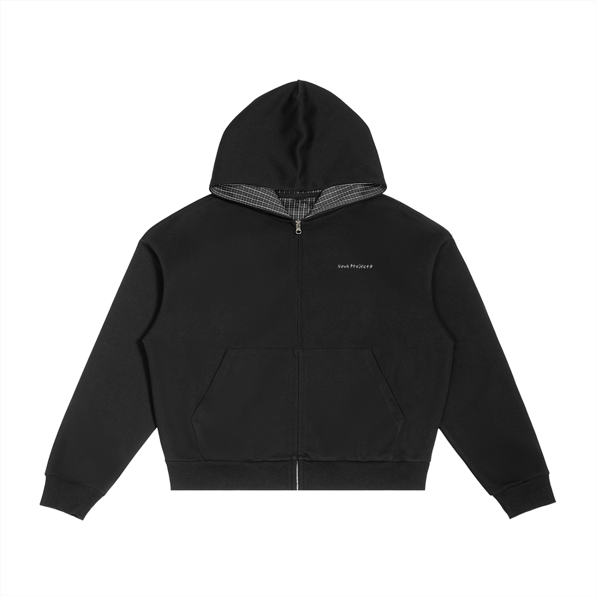 Nova Projects Plaid Zip Hoodie