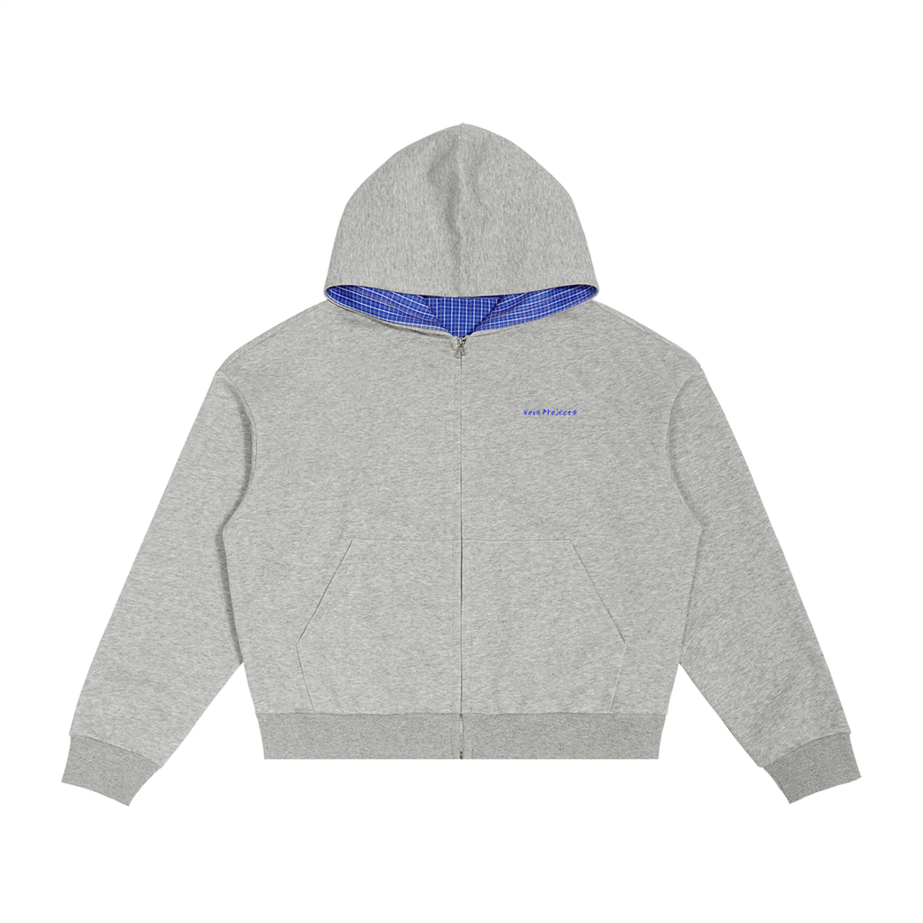 Nova Projects Plaid Zip Hoodie