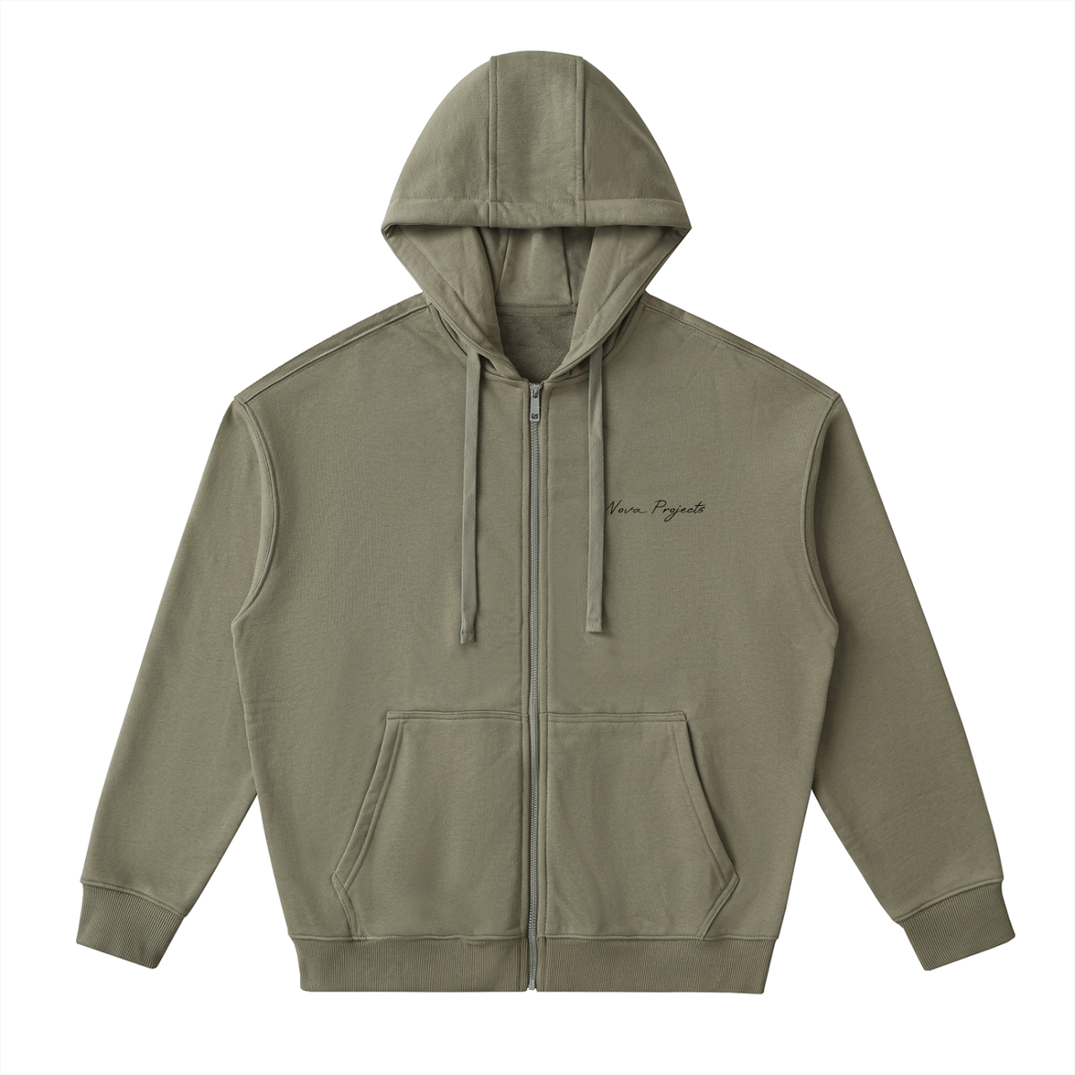 Nova Drop-Shoulder Zip Up Hoodie