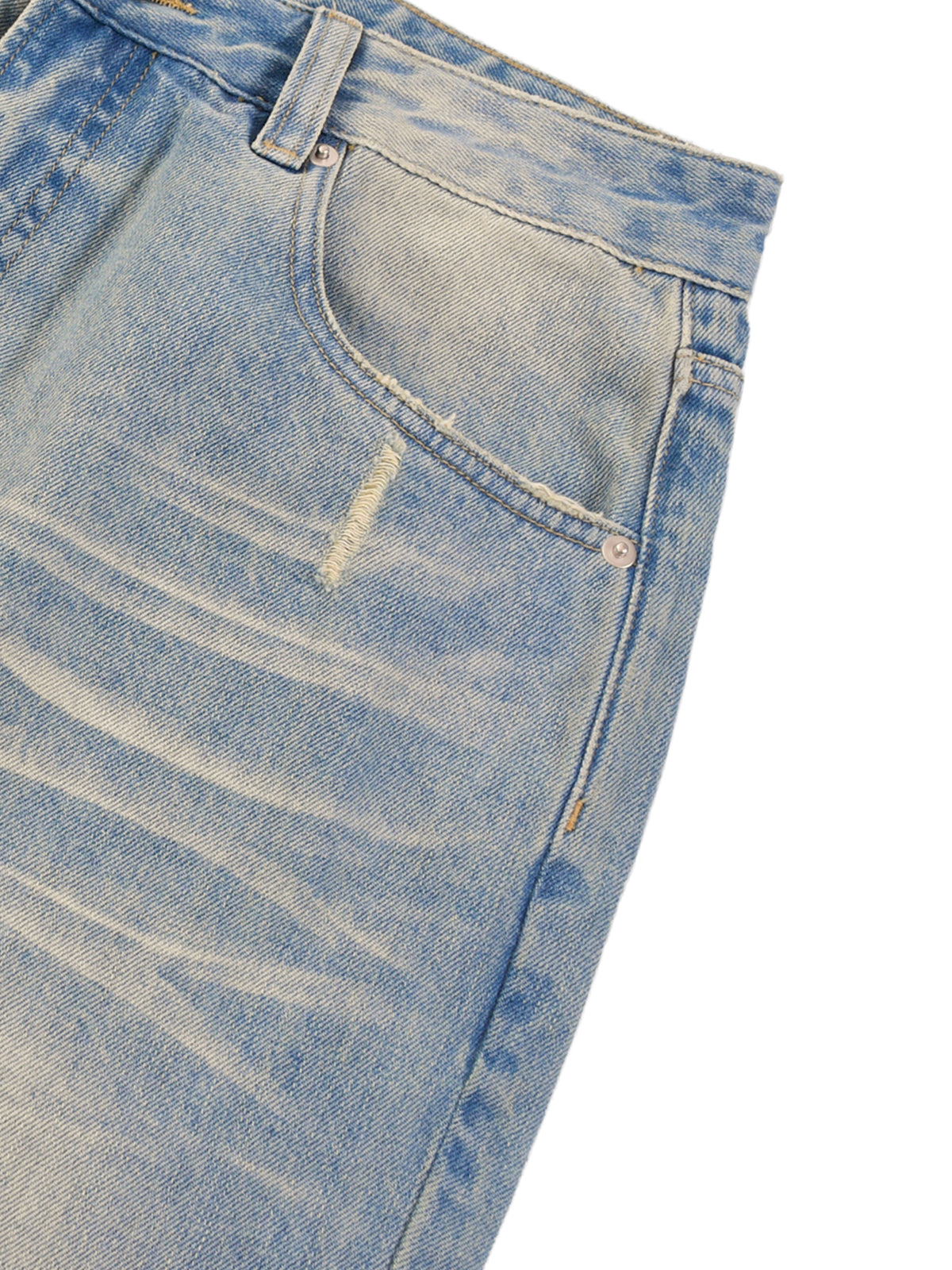 Nova Projects Sun Fade Raw Hem Denim Jeans